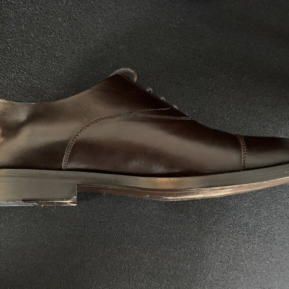 Brooks Brothers Men's "Carnegie" Dark Brown Lace Up Oxford Dress Shoes Size:12 - Picture 12 of 13